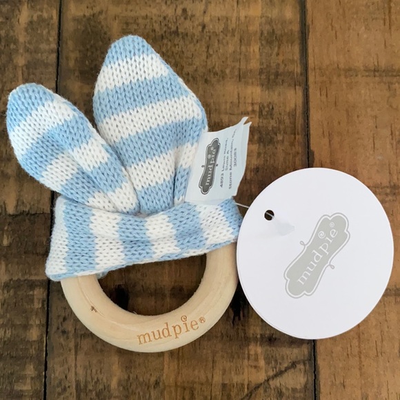 Mud Pie Other - 4/$10! Mudpie Wooden Ring Bunny Teether